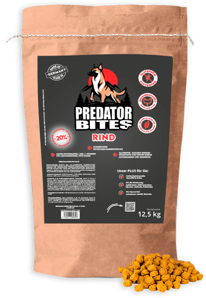 12,5 kg Rind - Predator Bites